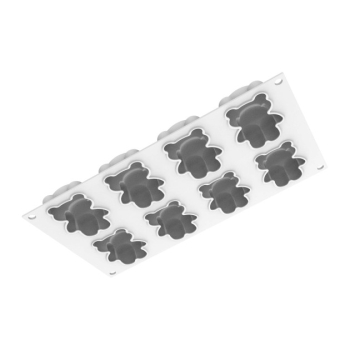 MOULE SILIKOMART PROFESSIONNEL 8 EMPREINTES OURSONS